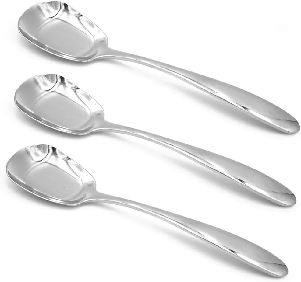 18/10 Stainless Steel Square Head Dessert & Multi-Use Spoons