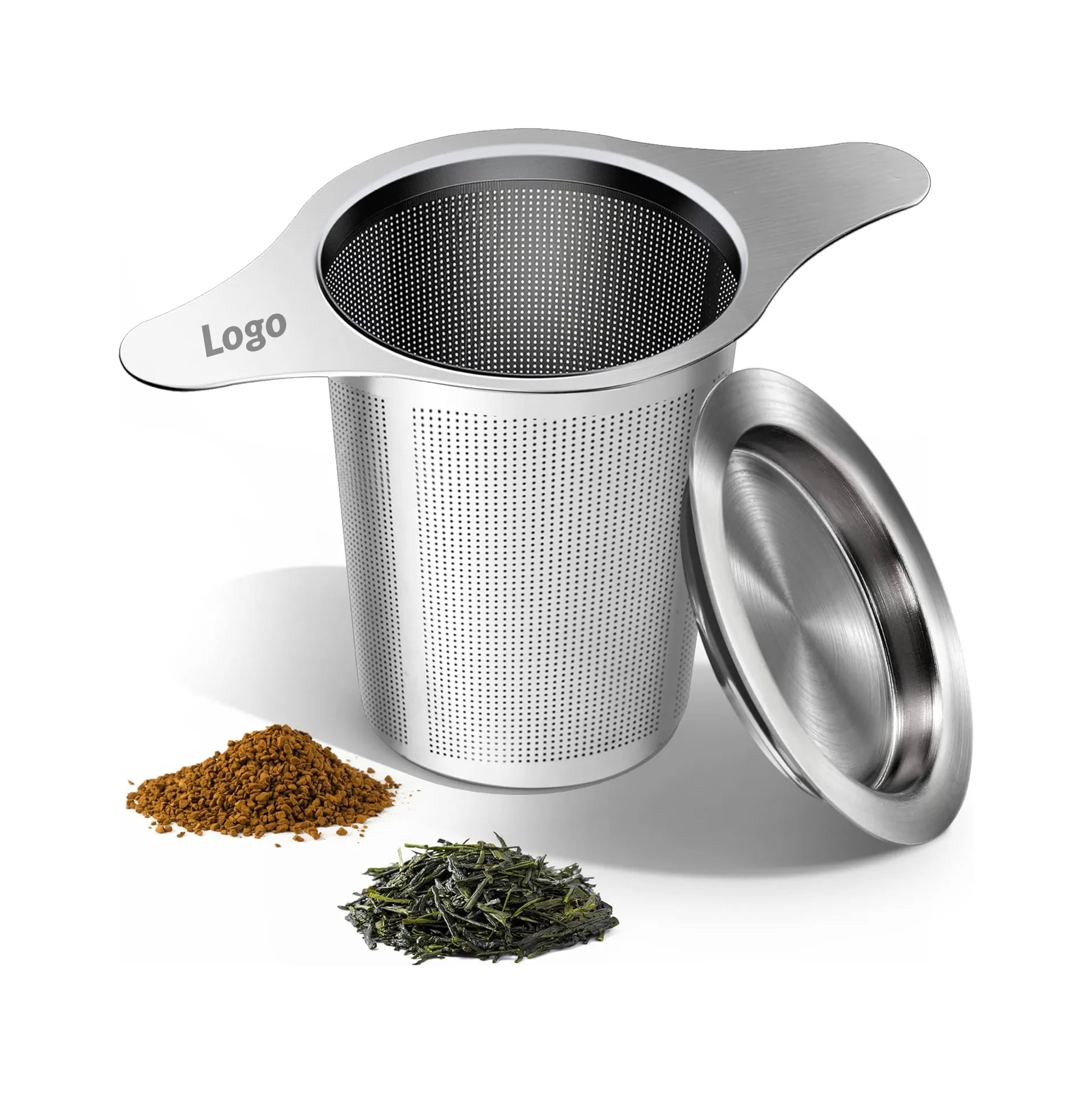 18/8 Stainless Steel Fine Mesh Tea Infuser w/ Double Handles