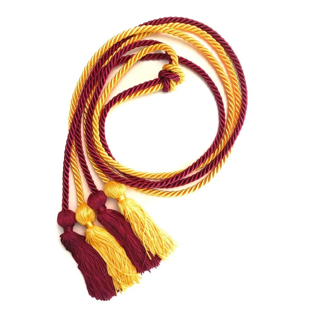 Multicolor Intertwined Polyester 68" Graduation Honor Cords