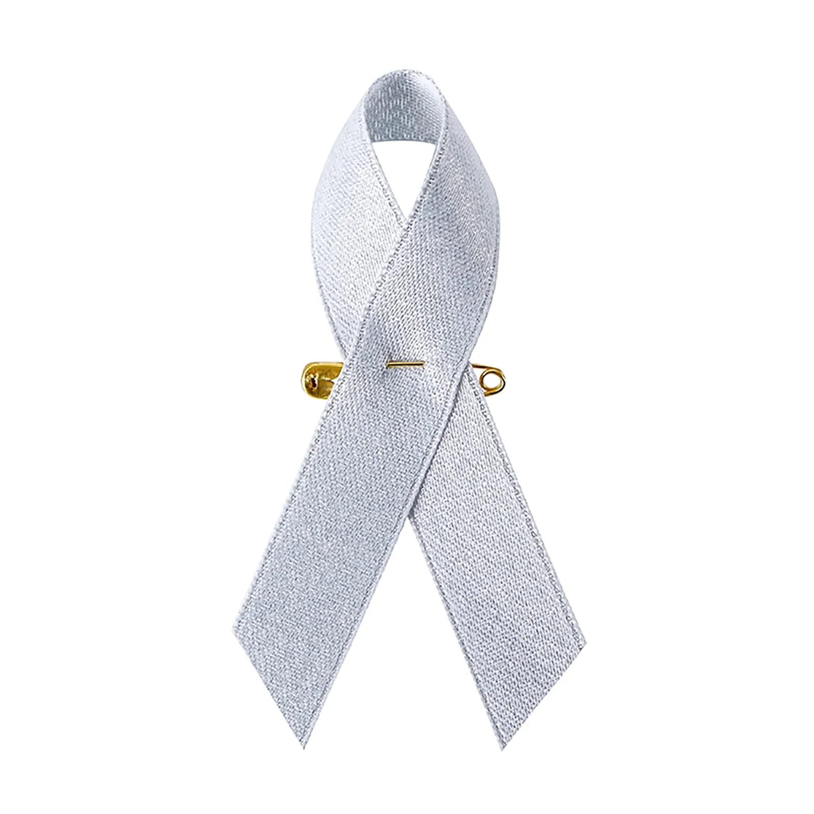 Versatile Satin Awareness Ribbon Pins for Various Causes