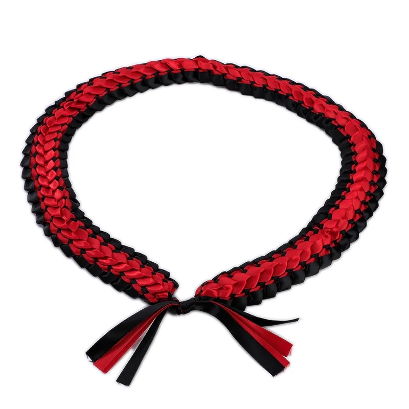 Colorful Graduation Ribbon Lei Necklace for Celebrations