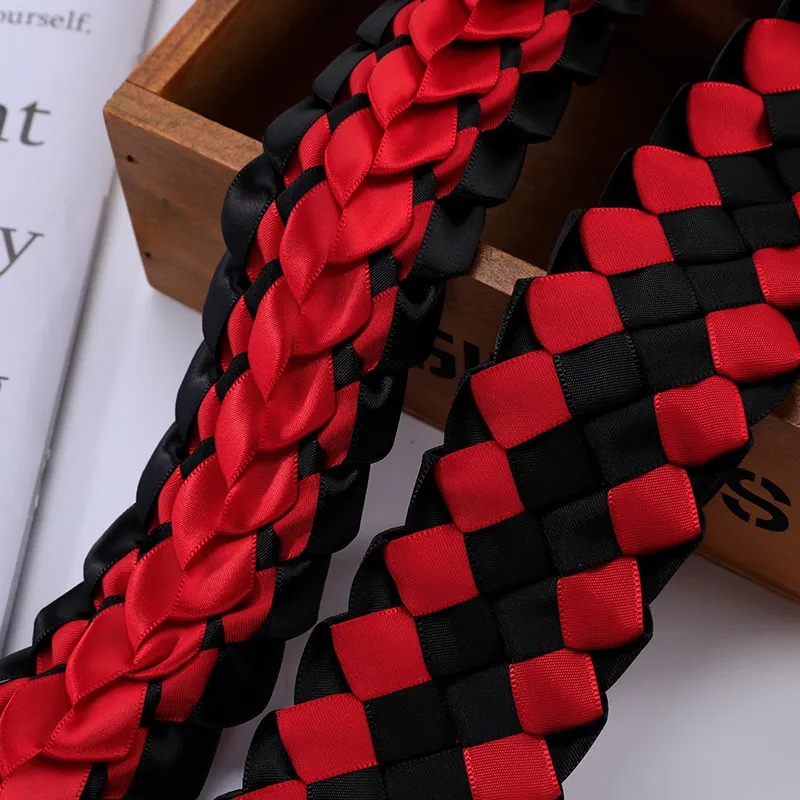 Colorful Graduation Ribbon Lei Necklace for Celebrations