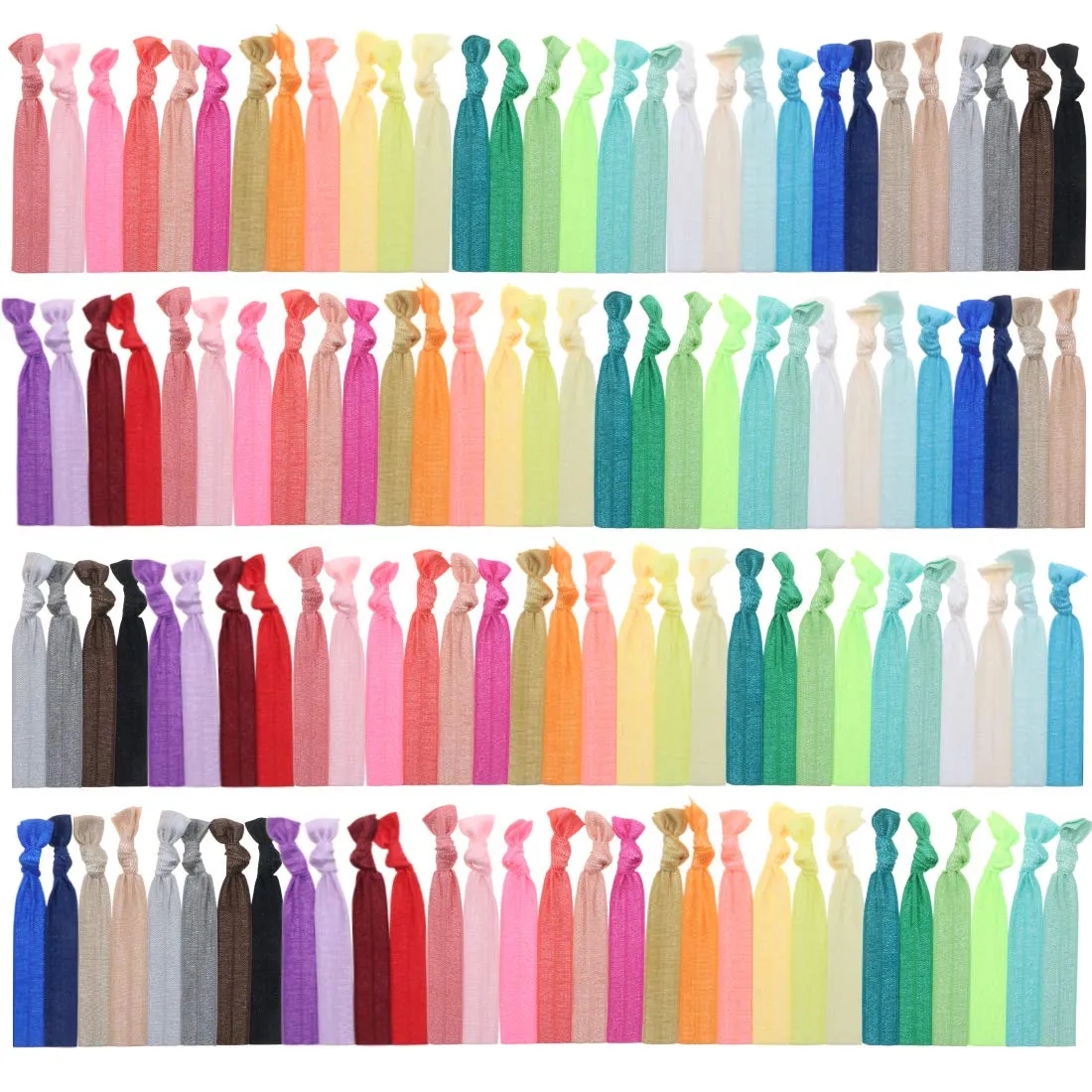 Versatile No Crease Elastic Ribbon Hair Ties for Women