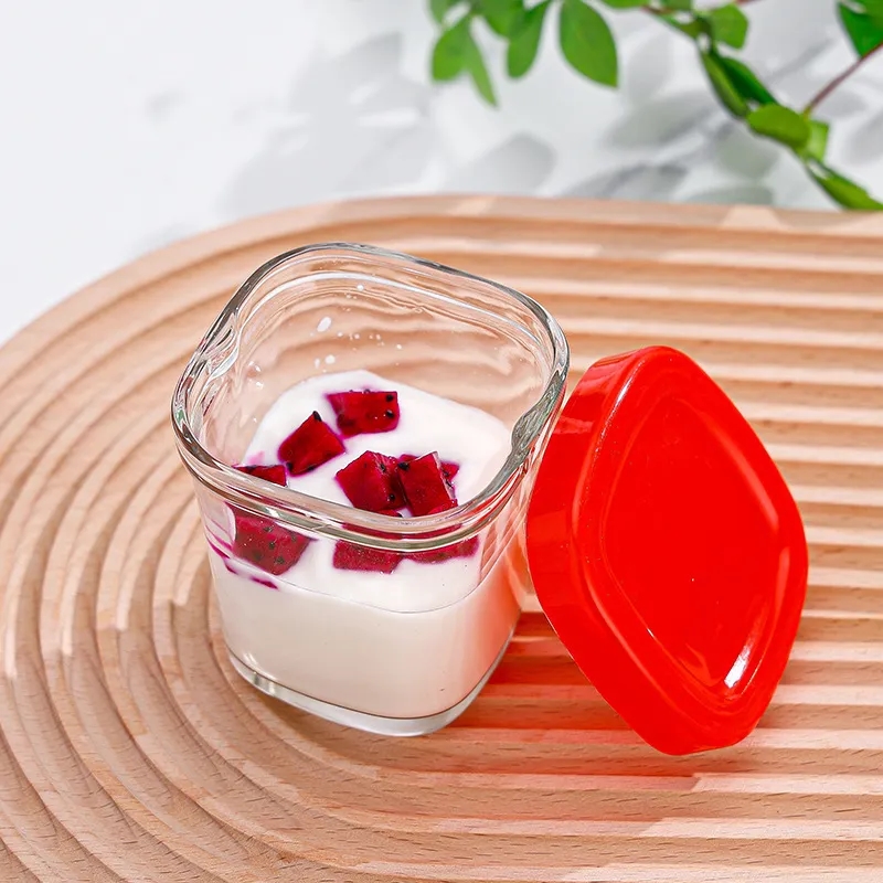 5 oz Sealable Glass Yogurt & Dessert Cups for Home Use