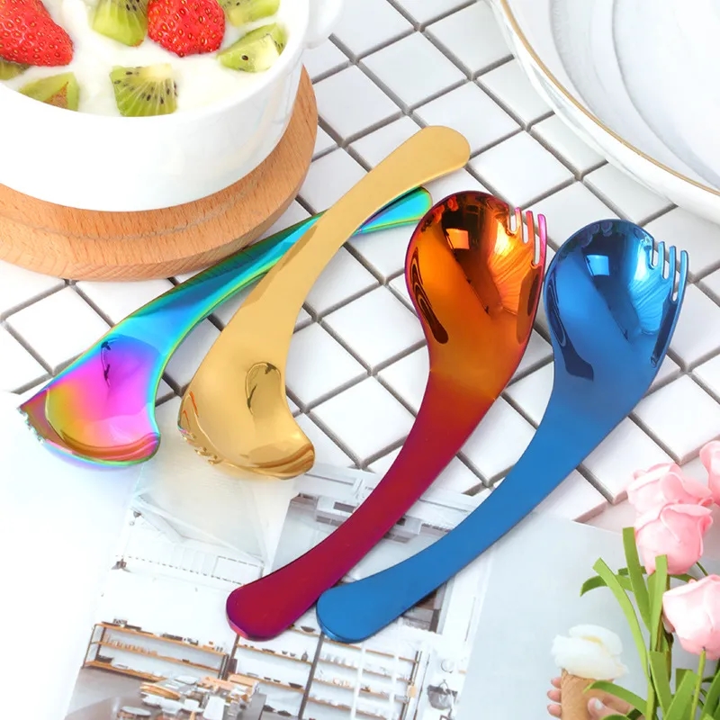 Stainless Steel Bend Spoon & Fork Combo for Dining