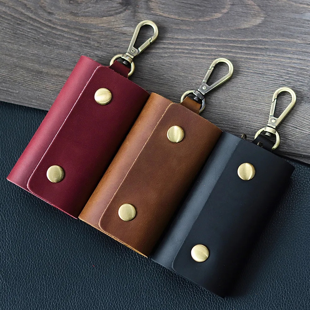 Casual Vintage Leather Men's Key Wallet