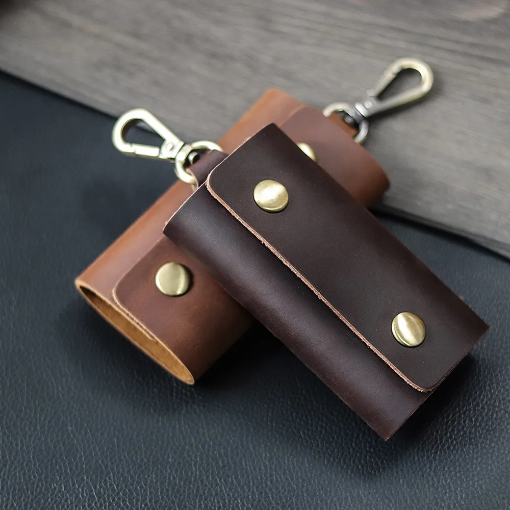 Casual Vintage Leather Men's Key Wallet