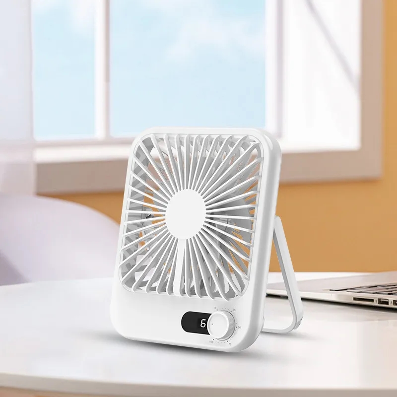 Foldable USB Fan w/ Adjustable Speed & Type-C Charge