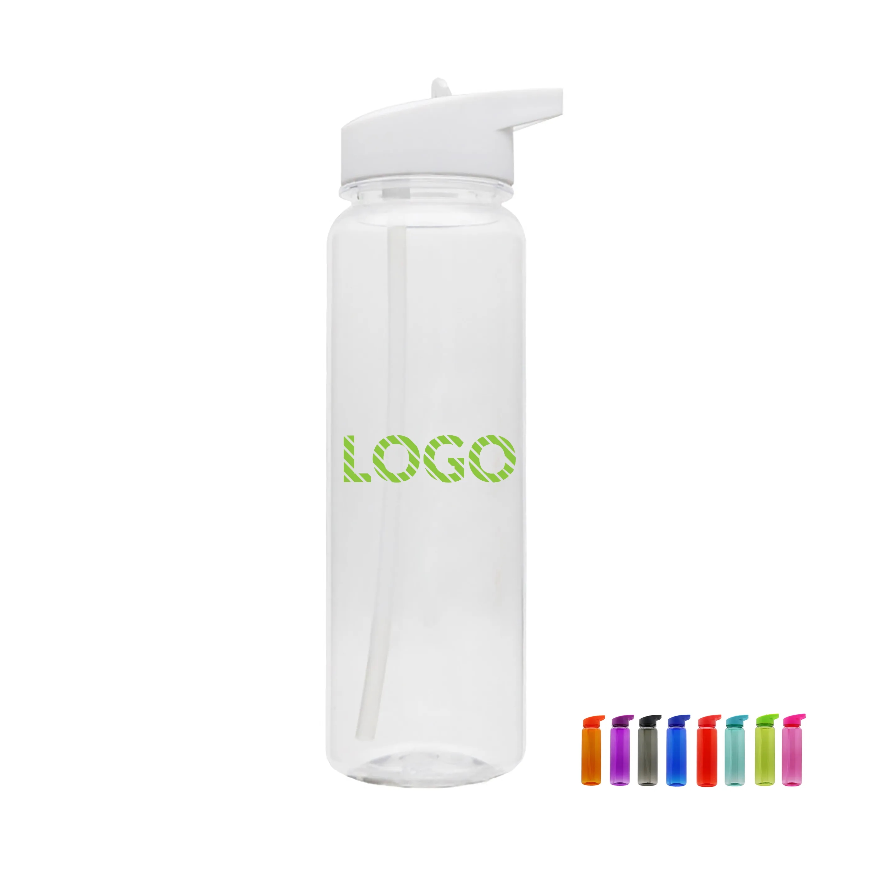 700ml Portable Plastic Sports Water Bottle with Straw