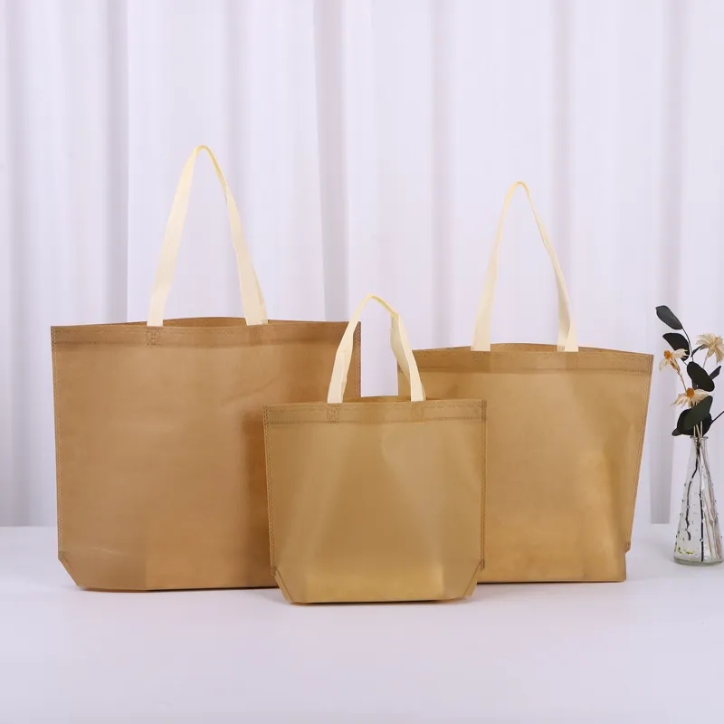 Flat-Bottomed Non-Woven Tote Bag, 12 x 14" - Eco-Friendly